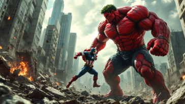 découvrez les nouvelles images captivantes de 'brave new world', où le puissant red hulk fait face à captain america dans un affrontement épique. plongez dans l'univers de marvel et préparez-vous à être ébloui par cette bataille explosive entre deux titans.