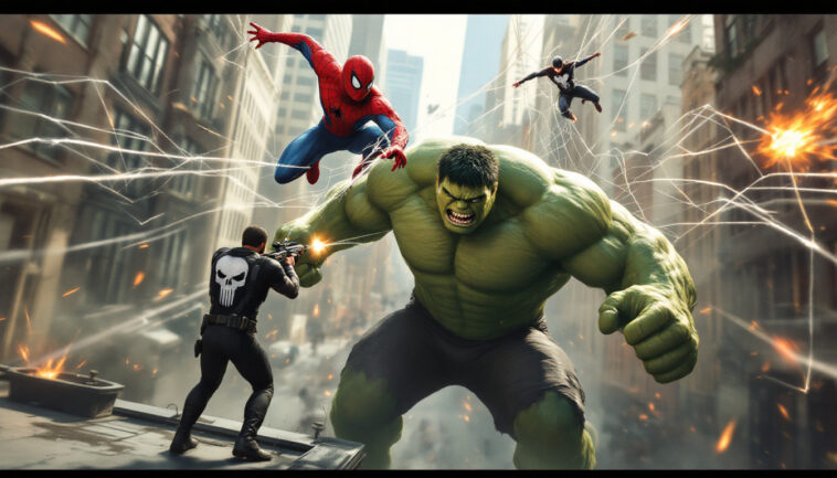 découvrez l'alliance surprenante entre spider-man et le punisher pour affronter le géant vert, hulk ! plongez dans les dernières rumeurs excitantes sur spider-man 4 et préparez-vous à une aventure pleine d'action et de rebondissements.