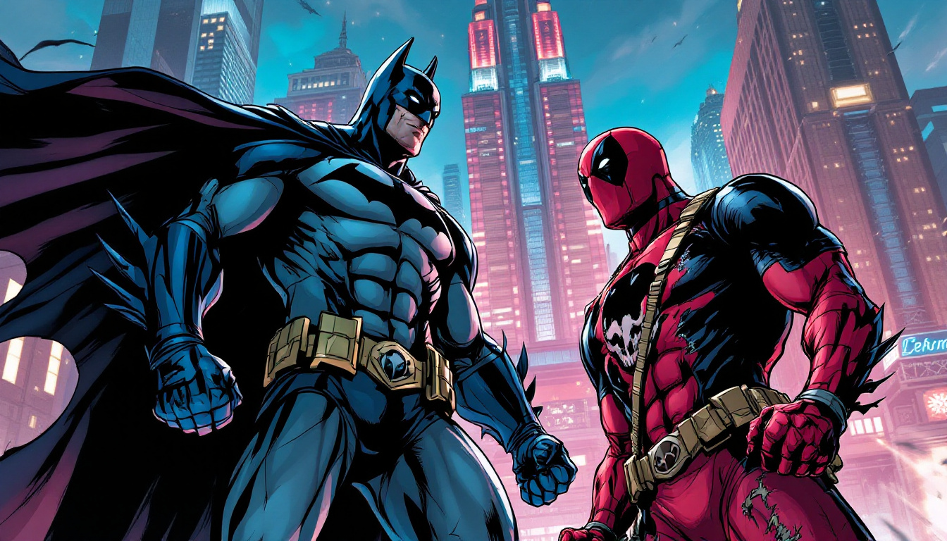 découvrez l'incroyable crossover où batman et deadpool s'affrontent dans une aventure épique mêlant humour et action. plongez dans l'univers fascinant de dc et marvel, où ces deux héros emblématiques unissent leurs forces et font face à des ennemis redoutables. ne manquez pas cette rencontre explosive qui promet des rebondissements inattendus et des moments inoubliables.