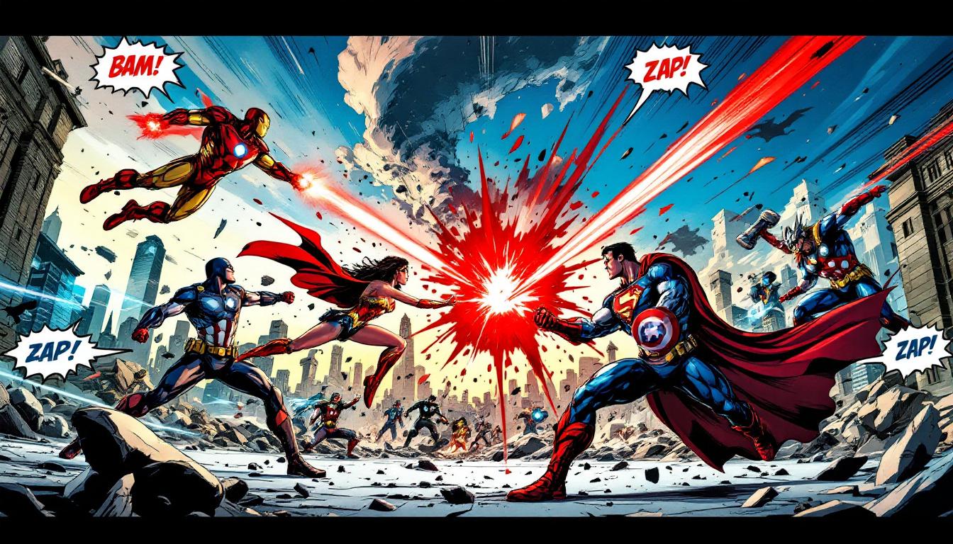 marvel et dc unissent leurs forces pour la réédition tant attendue de l'incontournable jla/avengers, une œuvre épique de kurt busiek et george pérez, réunissant les héros légendaires des deux univers.