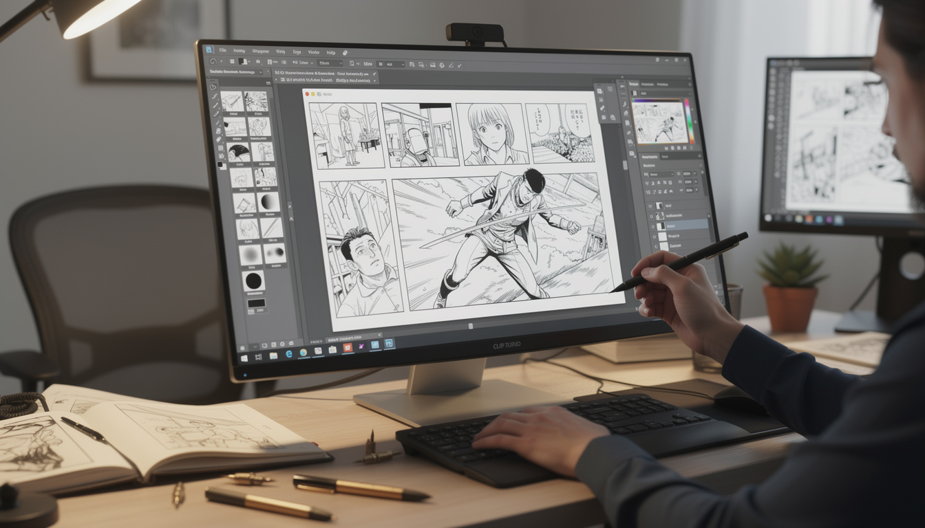 apprenez à dessiner des planches de bande dessinée professionnelles avec clip studio grâce à ce guide complet et facile à suivre.