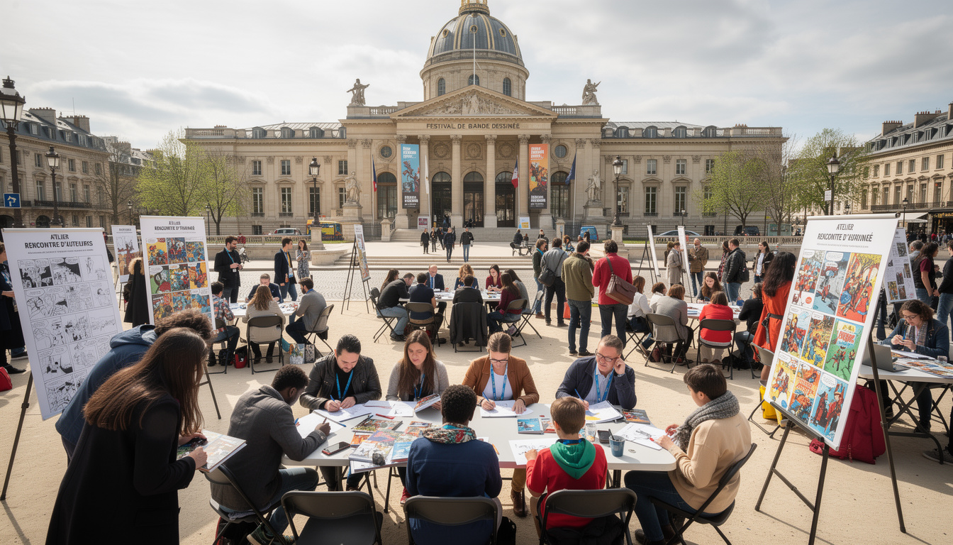 l’institut de france consacre deux journées en mars à l’exploration et la célébration de l’art de la bande dessinée, avec des événements, conférences et expositions dédiés.