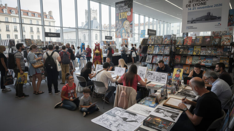 ne manquez pas la biennale des comics à lyon du 14 au 21 novembre 2026, une semaine unique dédiée à l'évasion graphique et aux amateurs de bandes dessinées.