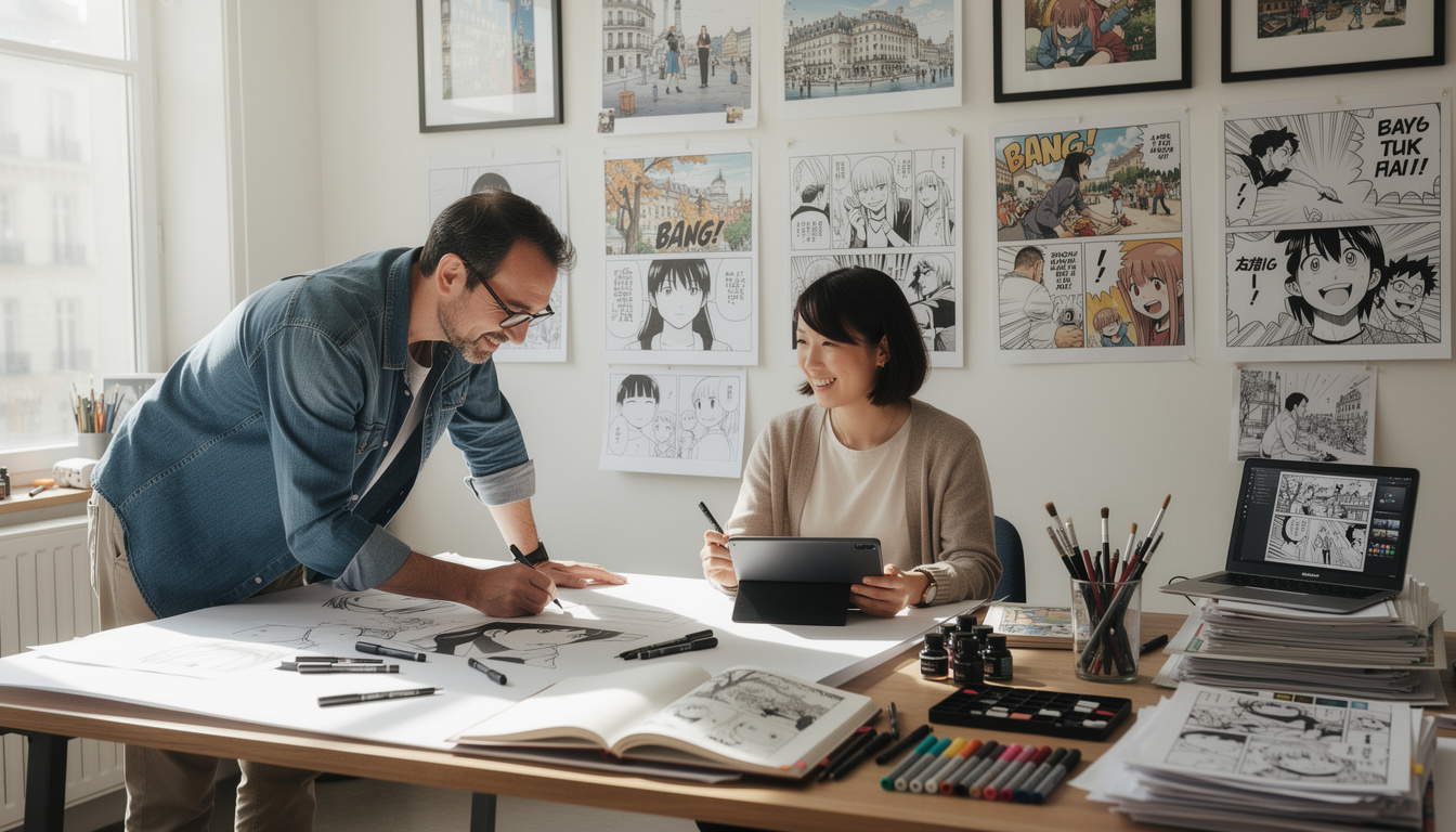 découvrez « nanbanjin », une bande dessinée unique qui explore et célèbre les liens culturels entre la france et le japon à travers une narration captivante et visuellement riche.