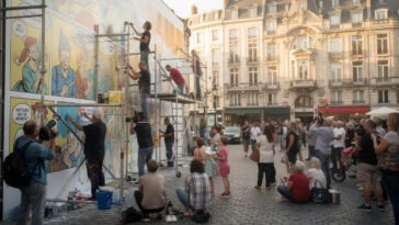 découvrez la fête de la bd à bruxelles les 19 et 20 septembre, avec une fresque monumentale exceptionnelle célébrant la bande dessinée dans la capitale.