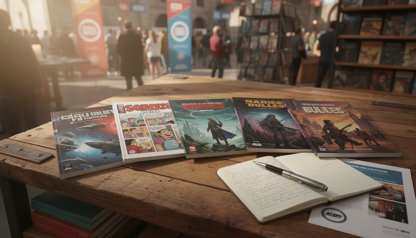 découvrez les 5 finalistes du prix comics 2026 de l'acbd, mettant en lumière les meilleures œuvres et auteurs du moment.