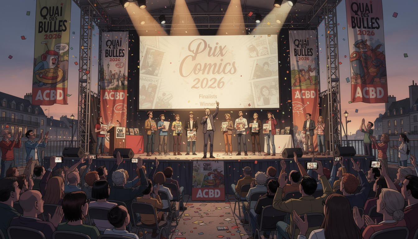 découvrez les 5 finalistes du prix comics 2026 de l'acbd, une sélection incontournable des meilleures bandes dessinées de l'année.