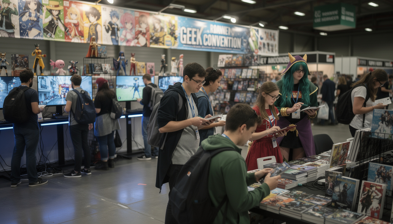 découvrez la roanne geek convention à riorges au scarabée, un événement incontournable pour tous les passionnés de culture geek, avec des animations, des jeux, des invités et bien plus encore.