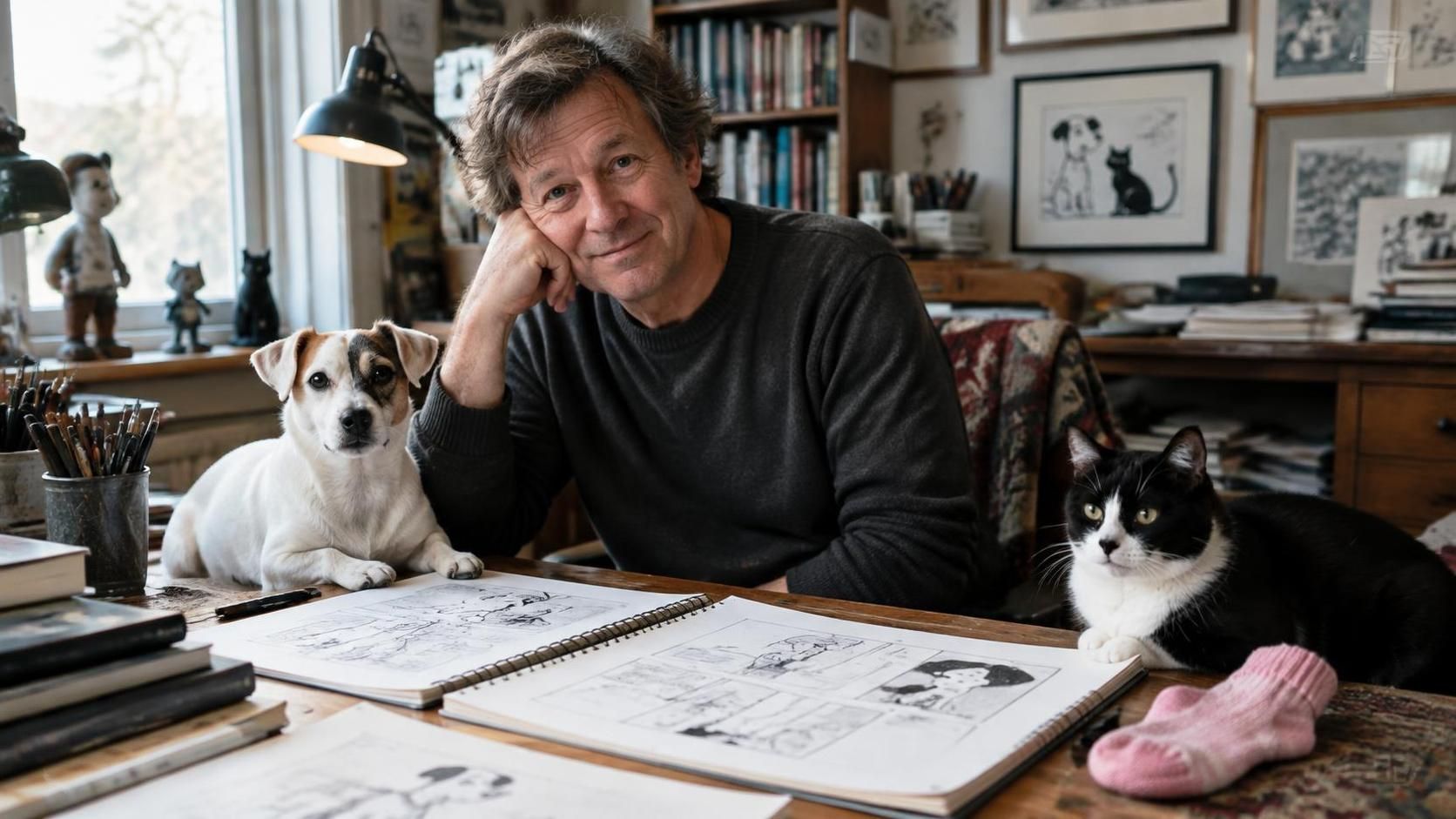 le créateur de « mutts » dévoile les animaux qui ont inspiré ses personnages et raconte comment ils ont pris vie dans sa célèbre bande dessinée.