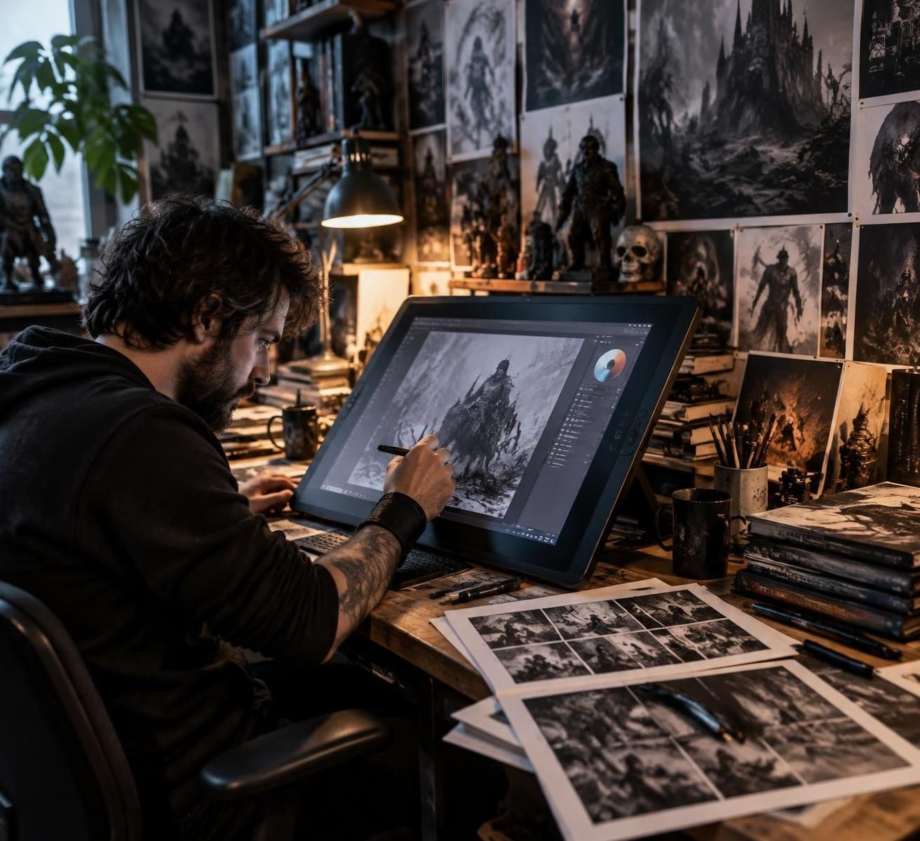 clayton crain met gratuitement son comics out of hell en ligne sur son site web. découvrez cette œuvre sombre et plongez dans son univers.