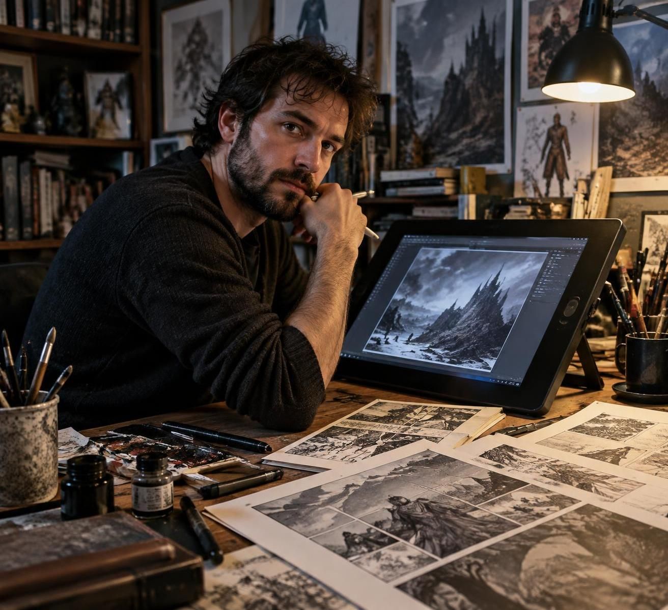 clayton crain met gratuitement en ligne out of hell, son comics à découvrir directement sur son site web.