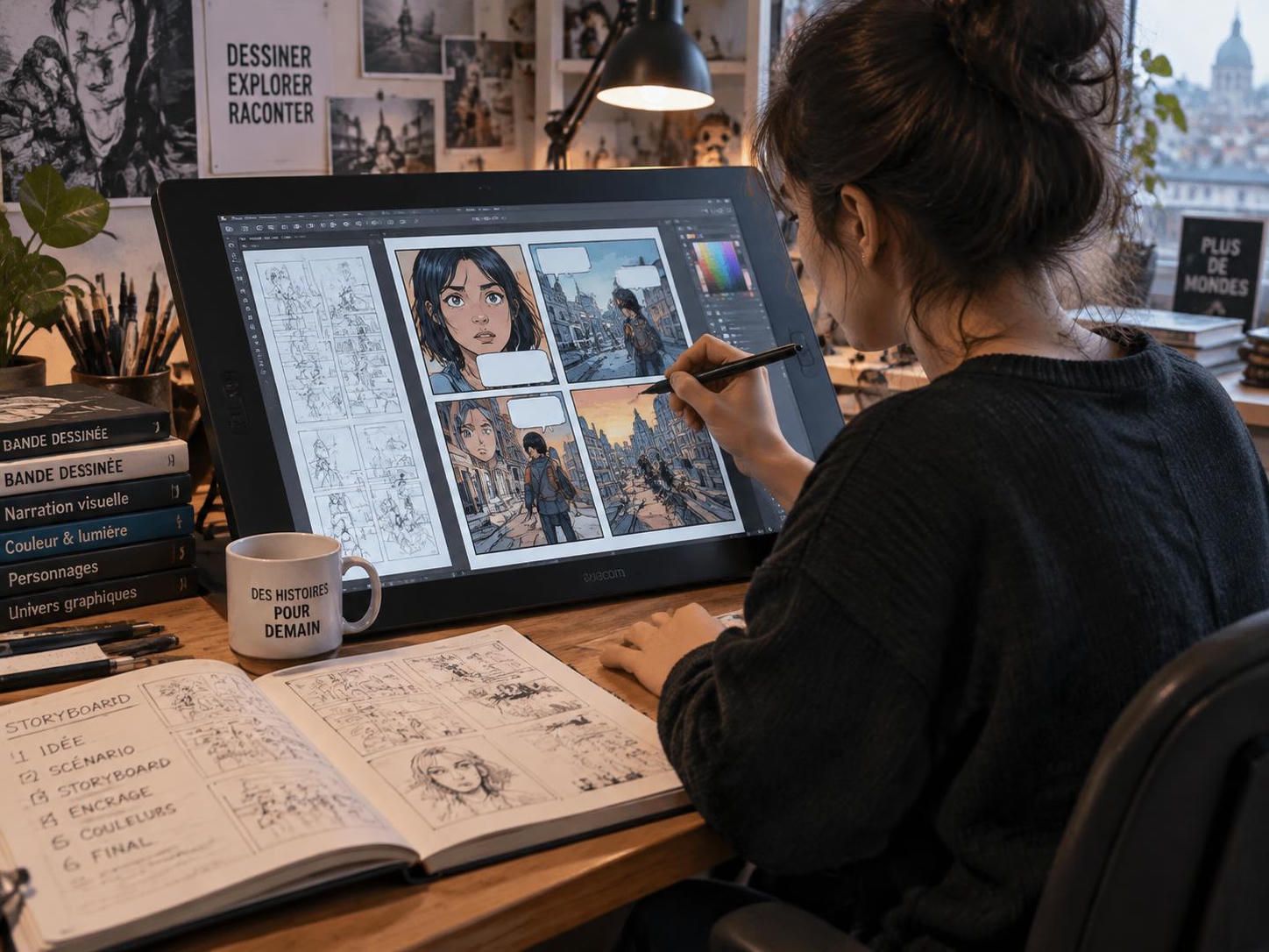 comparez procreate et photoshop pour créer votre bd numérique : découvrez leurs outils, leurs avantages et le workflow adapté à votre style.